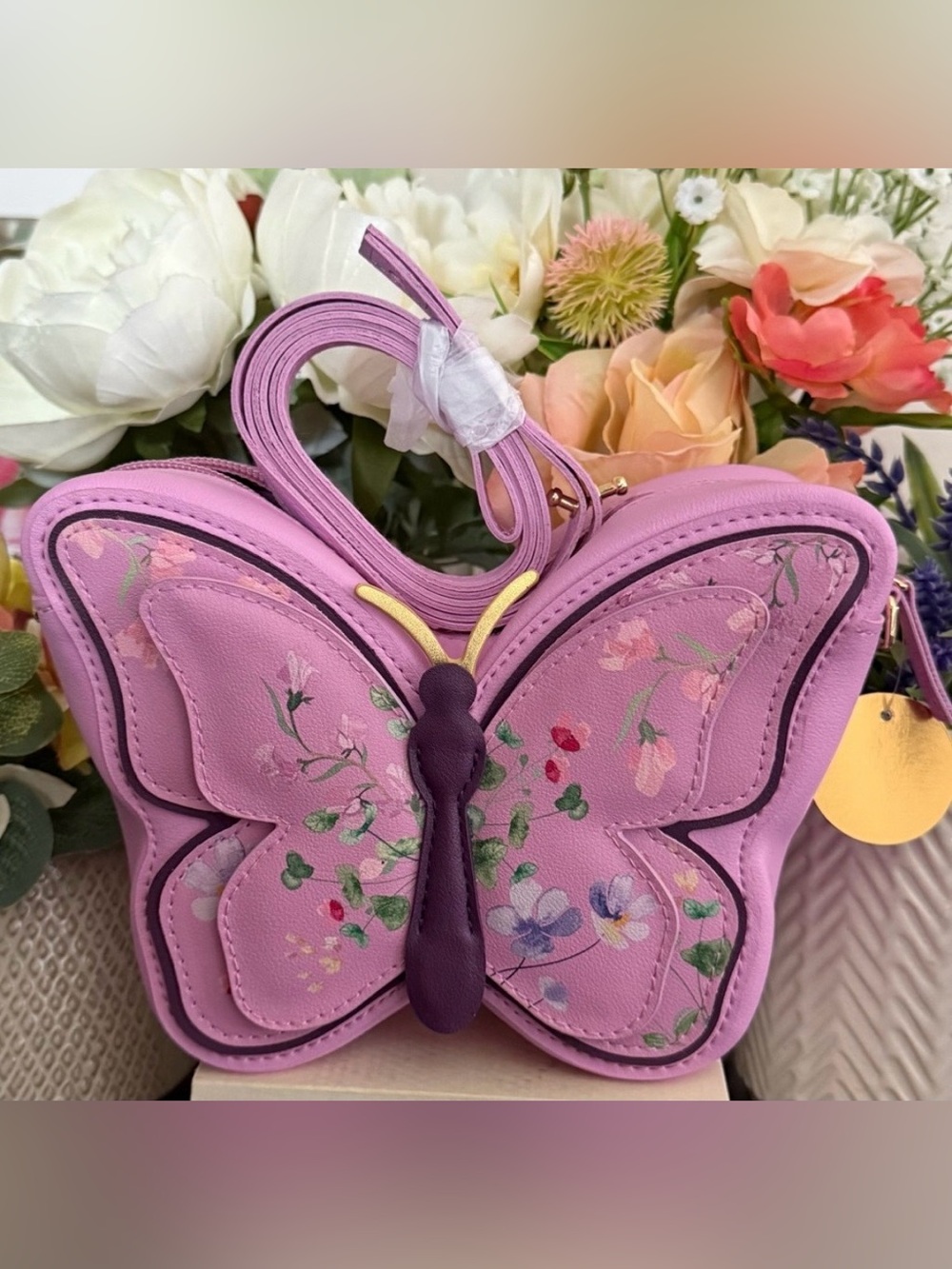 🆕🦋 BATH & BODY WORKS LIMITED EDITION BUTTERFLY CROSSBODY BAG. NEW WTAGS! - Picture 2 of 12